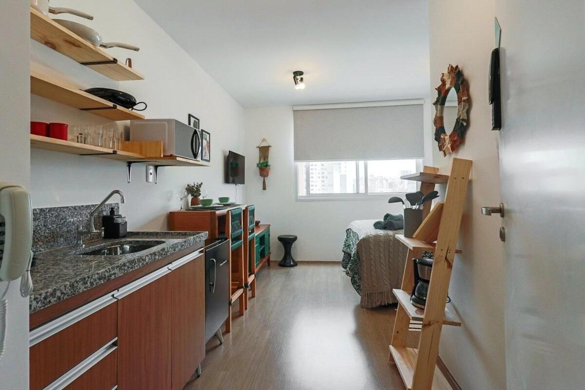 Aconchegante Studio No Bras Com Piscina/Metro Bras São Paulo Exteriör bild